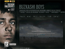Tablet Screenshot of buzkashiboys.com